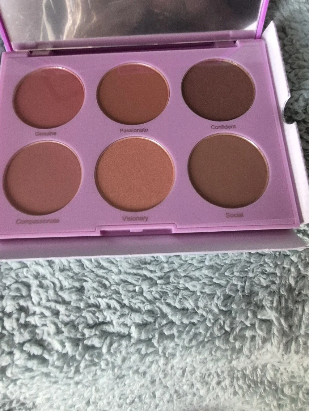 RealHer Six-Shade Peach & Brown Pro Blush Palette